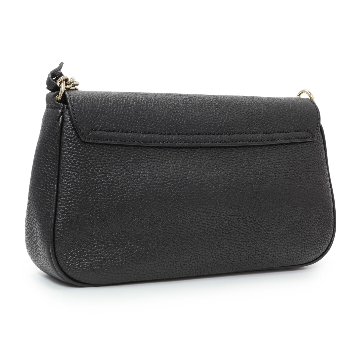 Exclusive Gucci Black Pebbled Calfskin Medium Soho Flap Crossbody — Side View