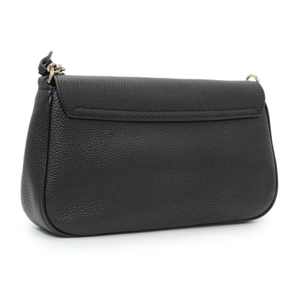 Exclusive Gucci Black Pebbled Calfskin Medium Soho Flap Crossbody — Side View