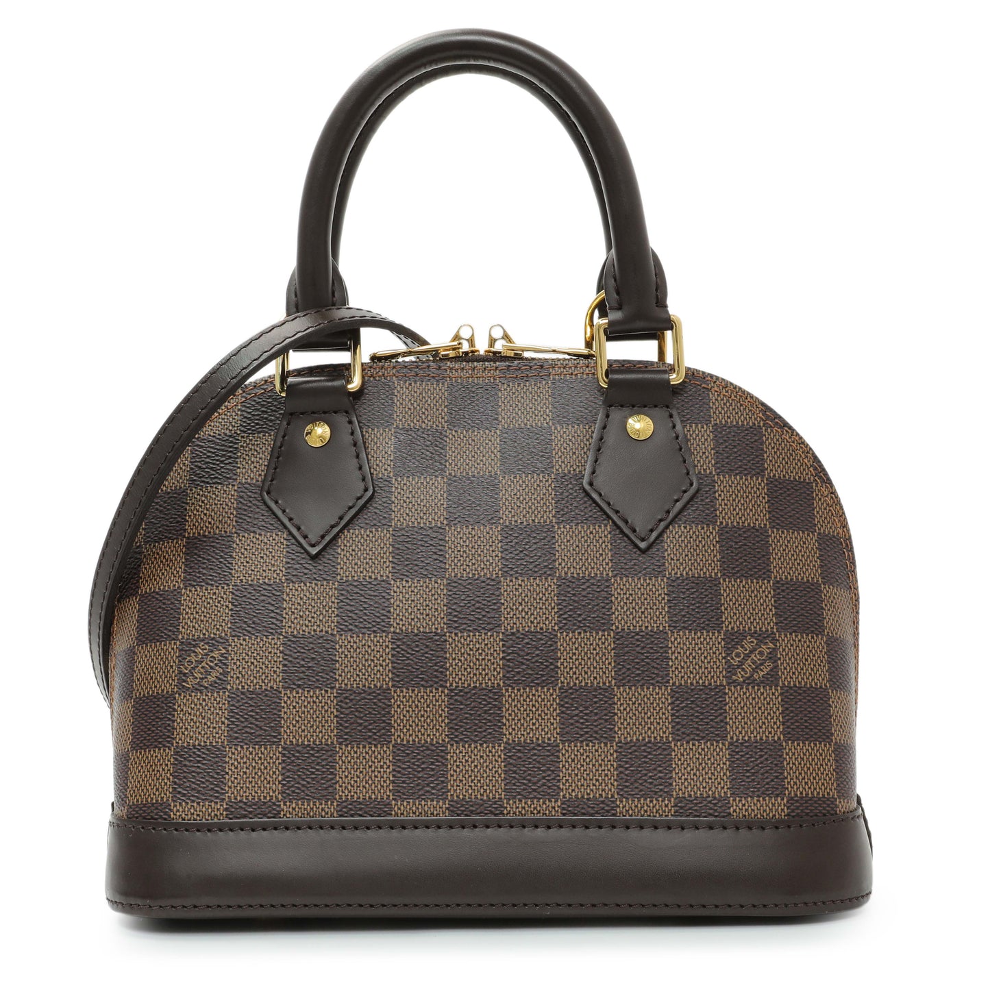 Exclusive Louis Vuitton Damier Ebene Alma BB — Front View