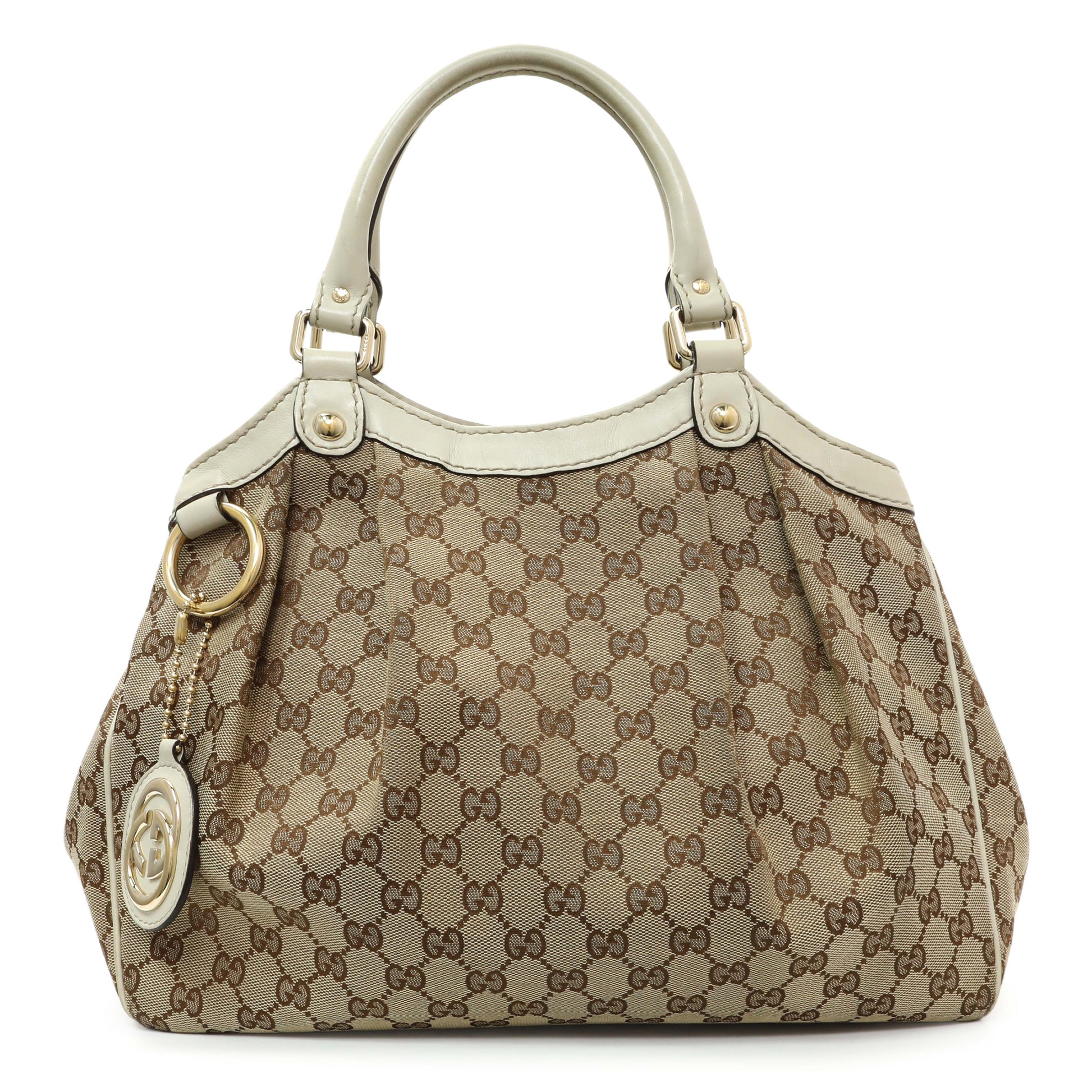 Exclusive Gucci Monogram Medium Sukey Tote — Front View