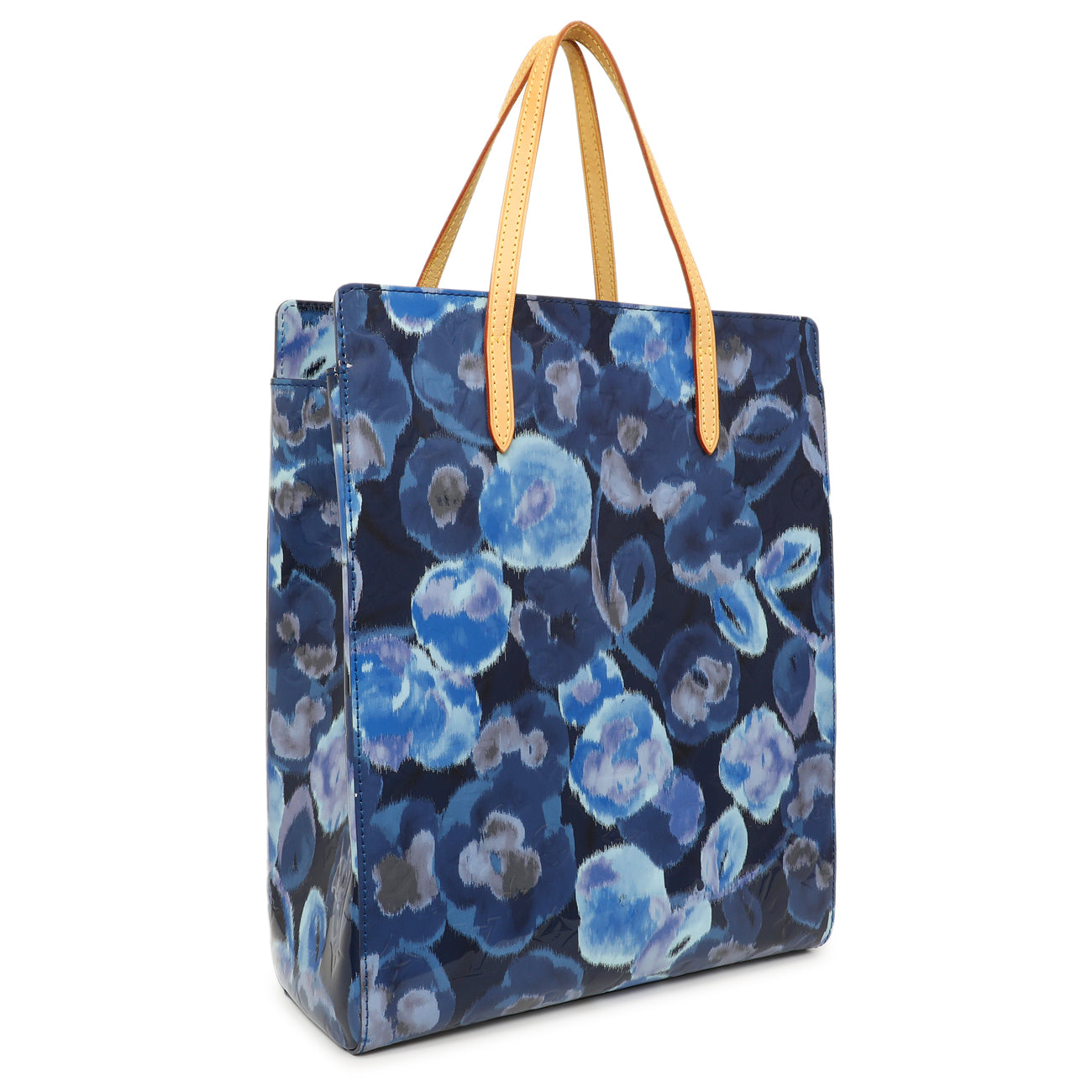 Exclusive Louis Vuitton Grand Bleu Vernis Ikat Catalina Tote — Side View