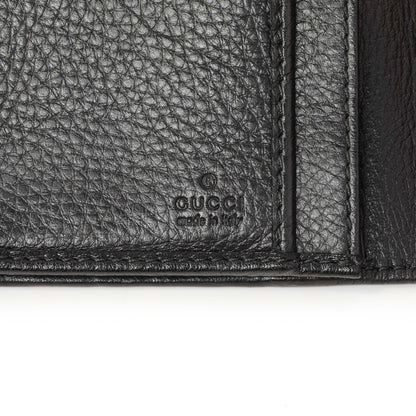 Exclusive Gucci Black Guccissima Web Long Wallet — Detail View