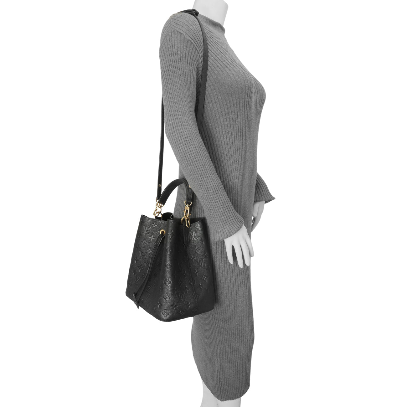 Exclusive Louis Vuitton Black Empreinte NeoNoe MM — Alternate View 7
