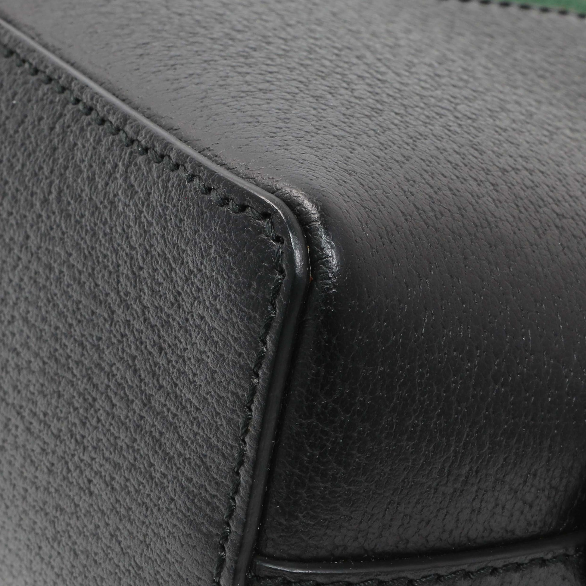 Exclusive Gucci Black Calfskin GG Web Small Dome Shoulder Bag — Alternate View 7