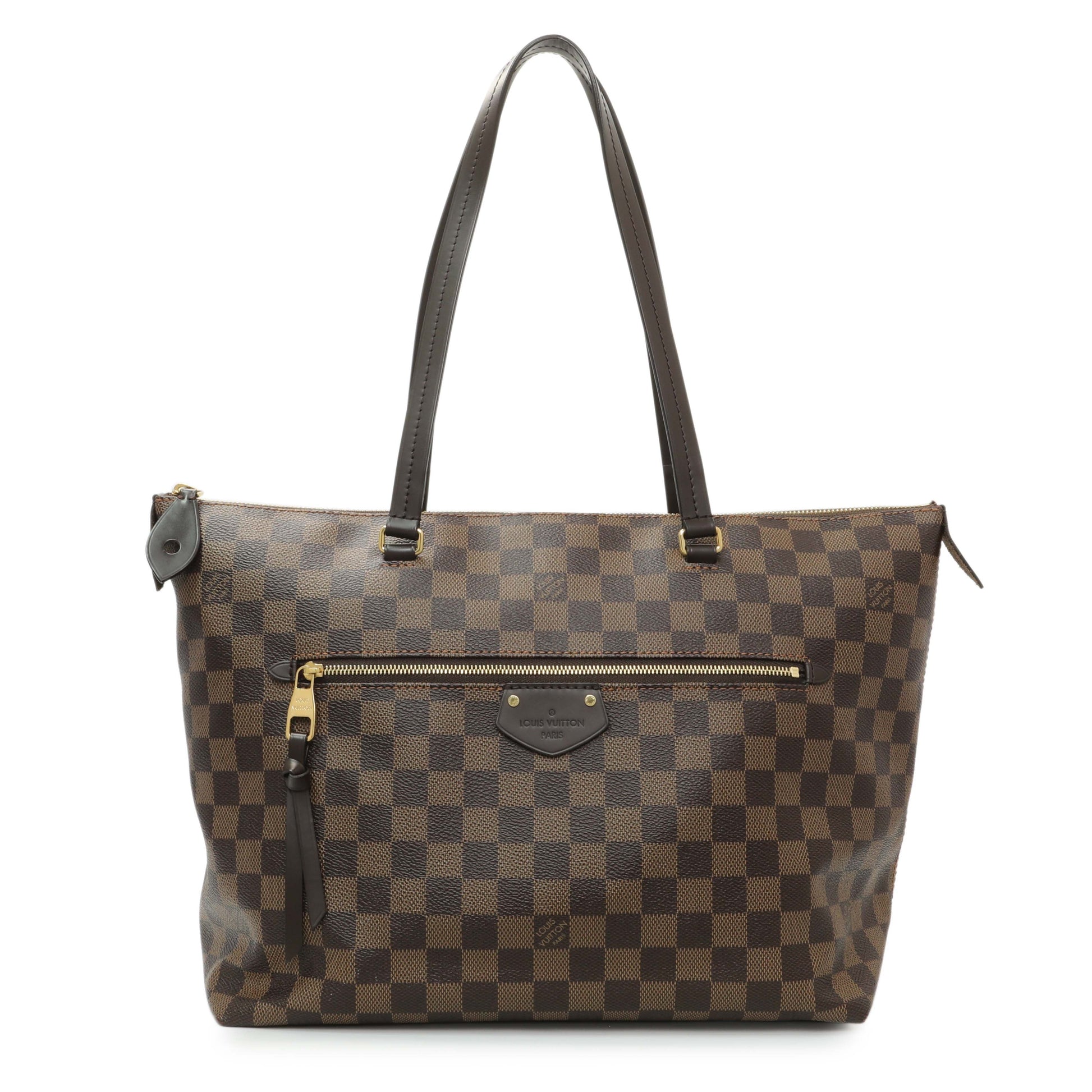 Exclusive Louis Vuitton Damier Ebene Iena MM — Front View
