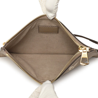 Exclusive Louis Vuitton Tourterelle Creme Empreinte Monogram Giant NeoNoe MM — Lifestyle View