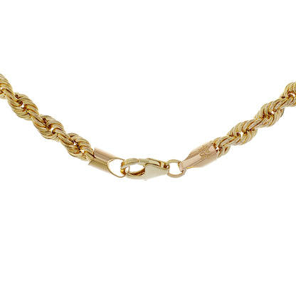 Exclusive 10K Yellow Gold Rope Chain — Side View