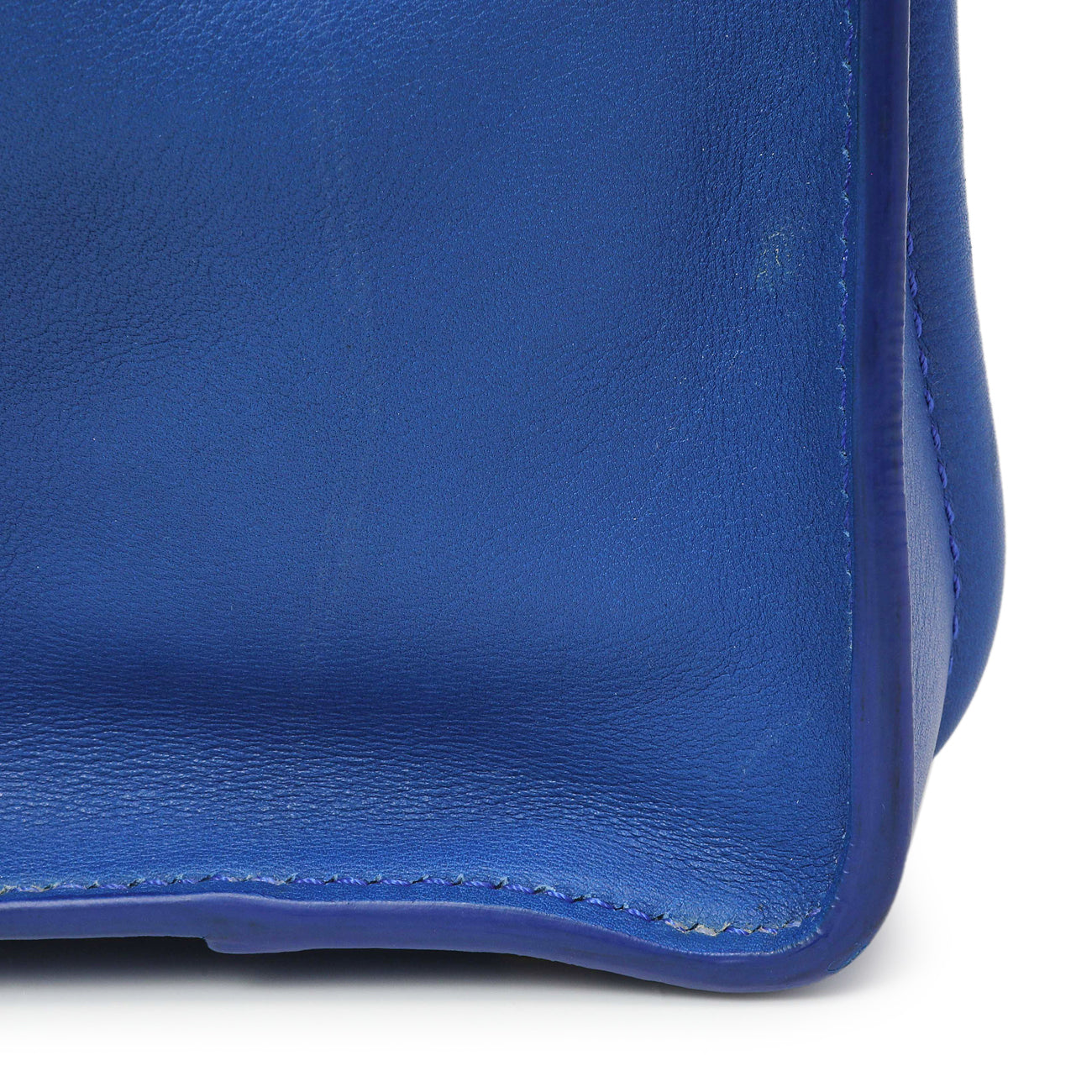 Exclusive Celine Blue Smooth Calfskin Mini Luggage Tote — Alternate View 13