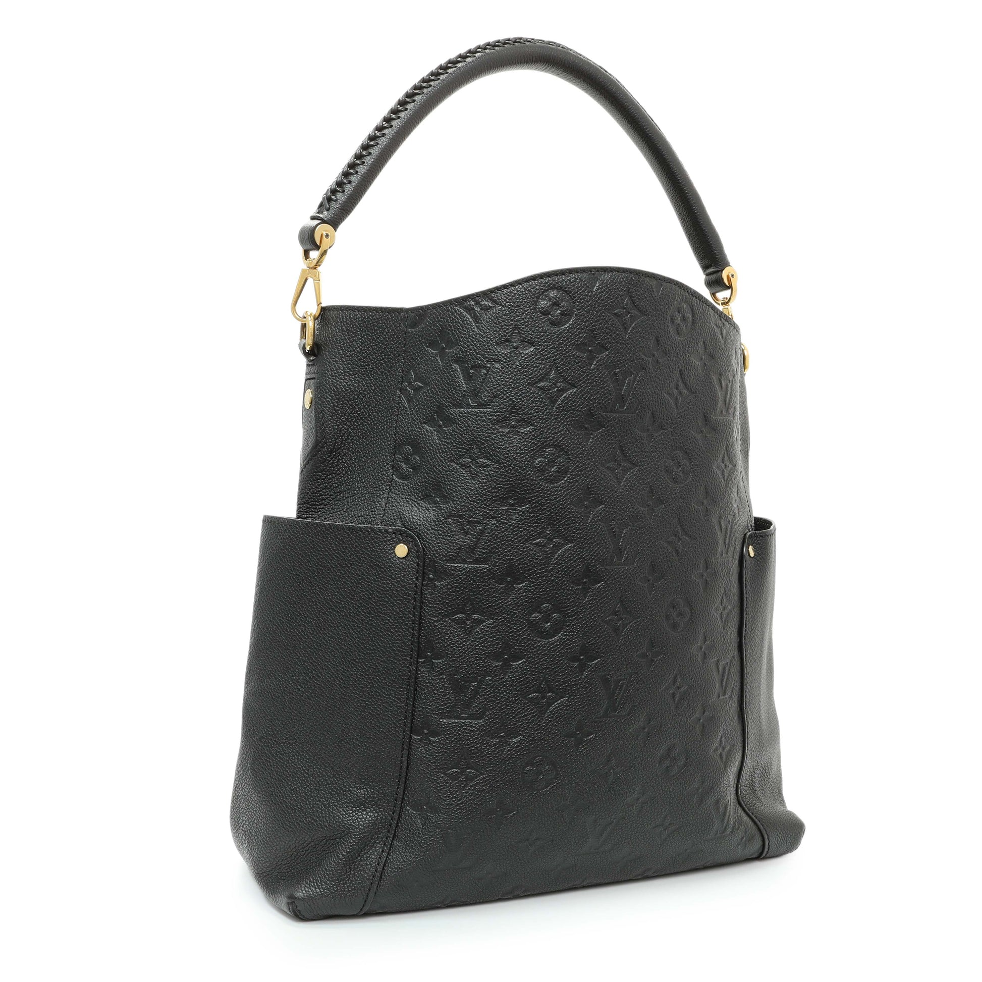 Exclusive Louis Vuitton Black Empreinte Bagatelle — Side View