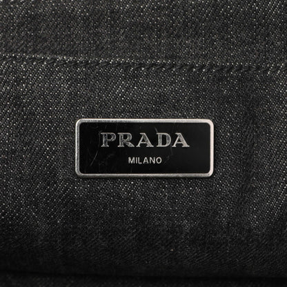 Exclusive Prada Grey Canapa Crystal Studded Tote — Alternate View 9