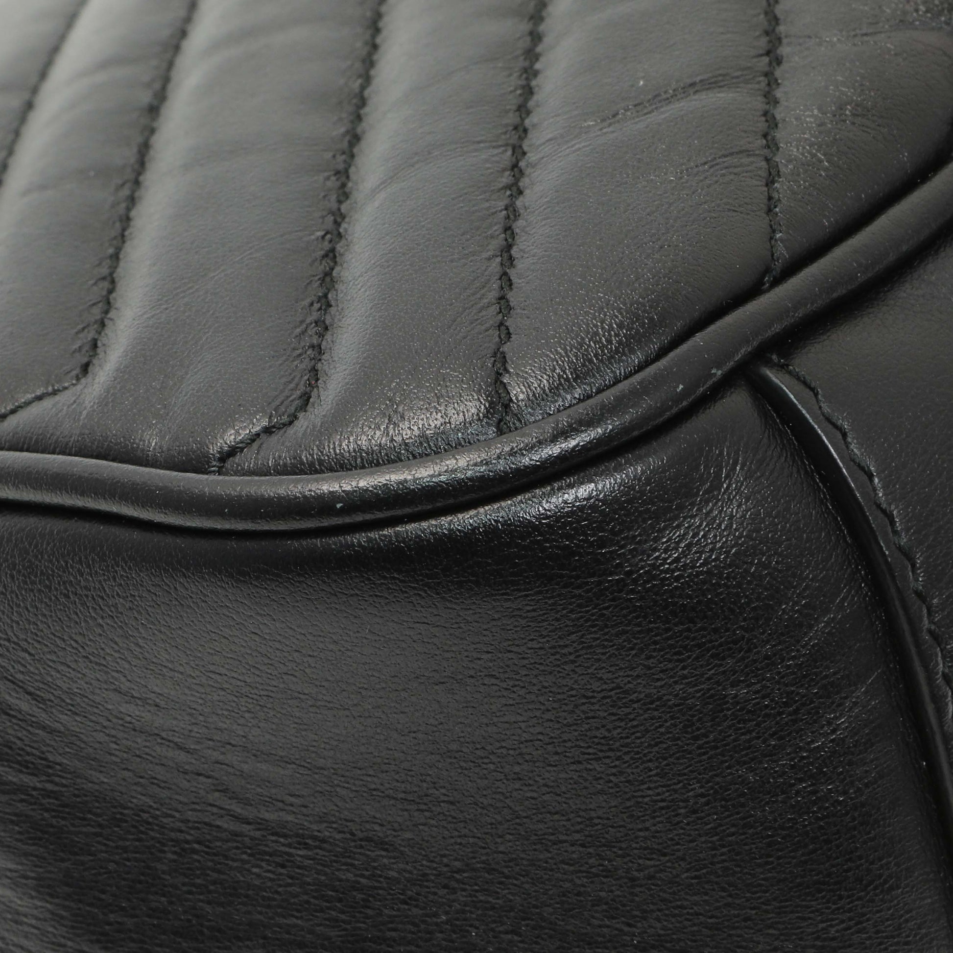 Exclusive Gucci Black Calfskin Matelasse Small GG Marmont Shoulder Bag — Lifestyle View