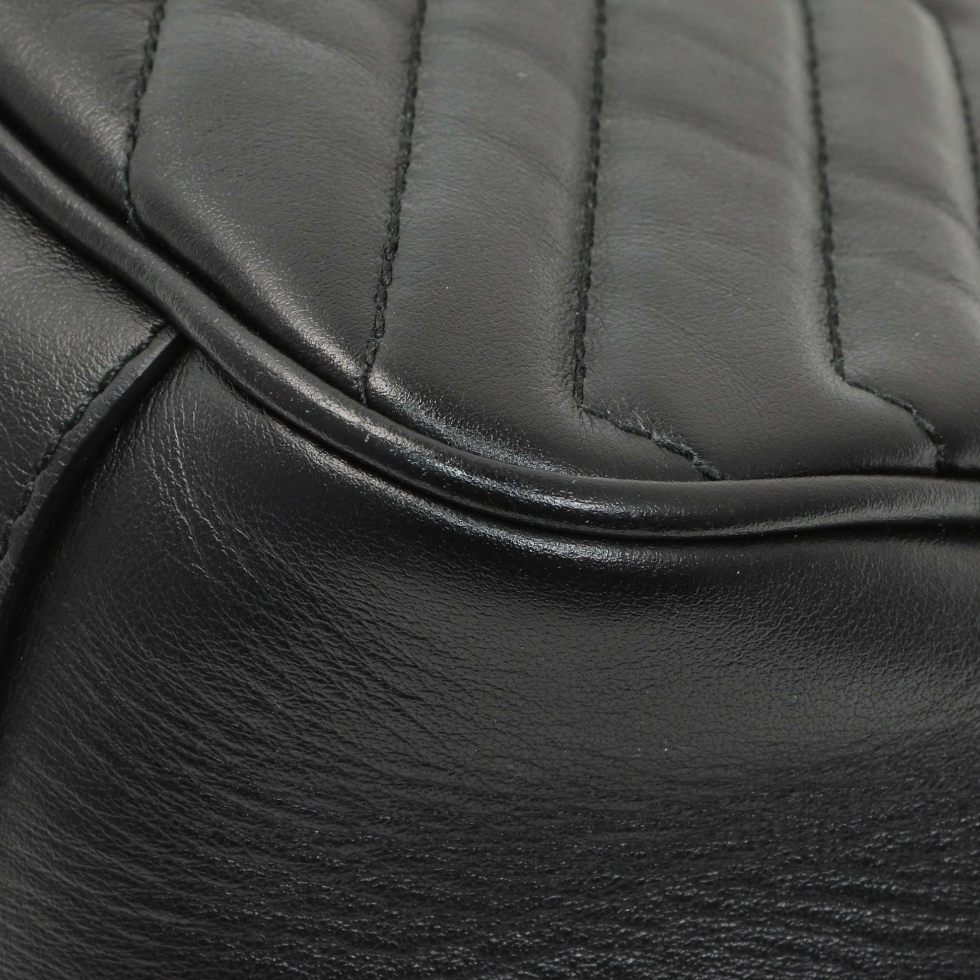 Exclusive Gucci Black Calfskin Matelasse Small GG Marmont Shoulder Bag — Alternate View 7