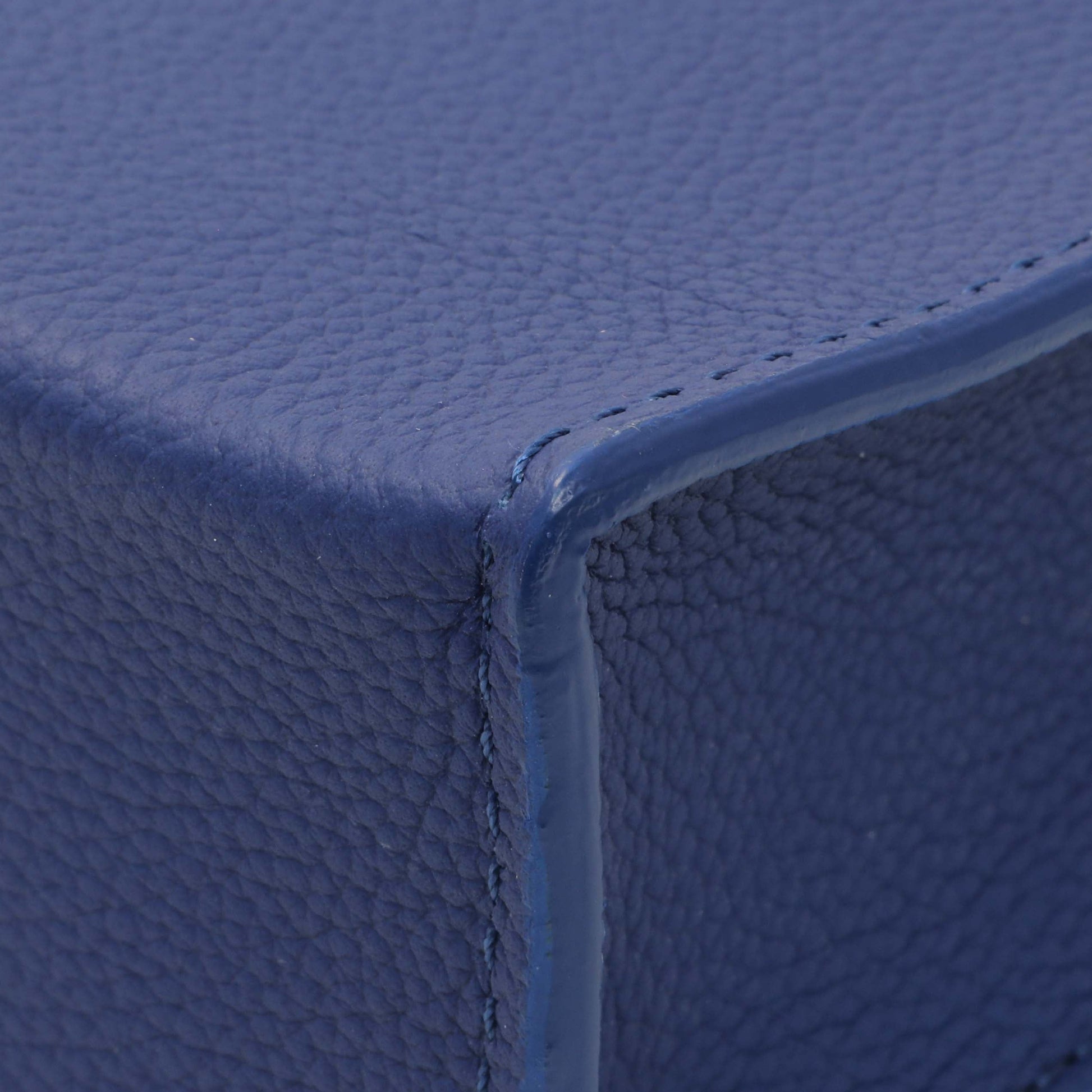 Exclusive Louis Vuitton Blue Calfskin Virgil Abloh Sac Plat XS — Alternate View 7