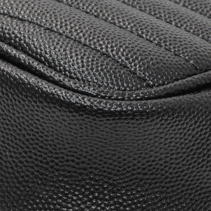 Exclusive Saint Laurent Black Grain De Poudre Matelasse Monogram Mini Lou Camera Bag — Alternate View 7