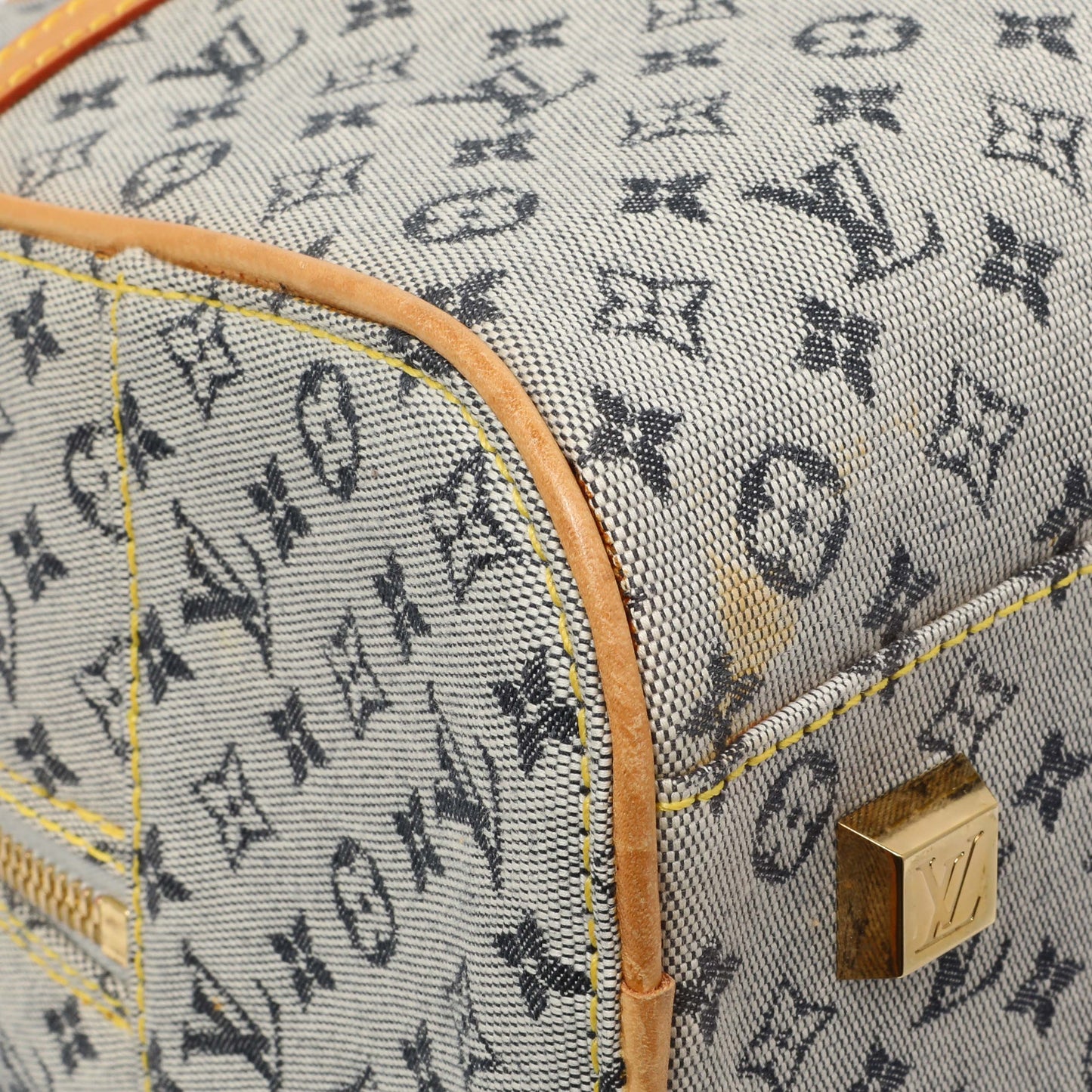 Exclusive Louis Vuitton Blue Mini Monogram Marie — Top View