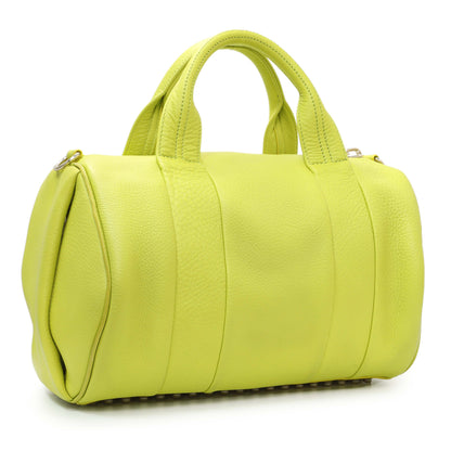 Exclusive Alexander Wang Lime Green Pebbled Lambskin Rocco — Side View