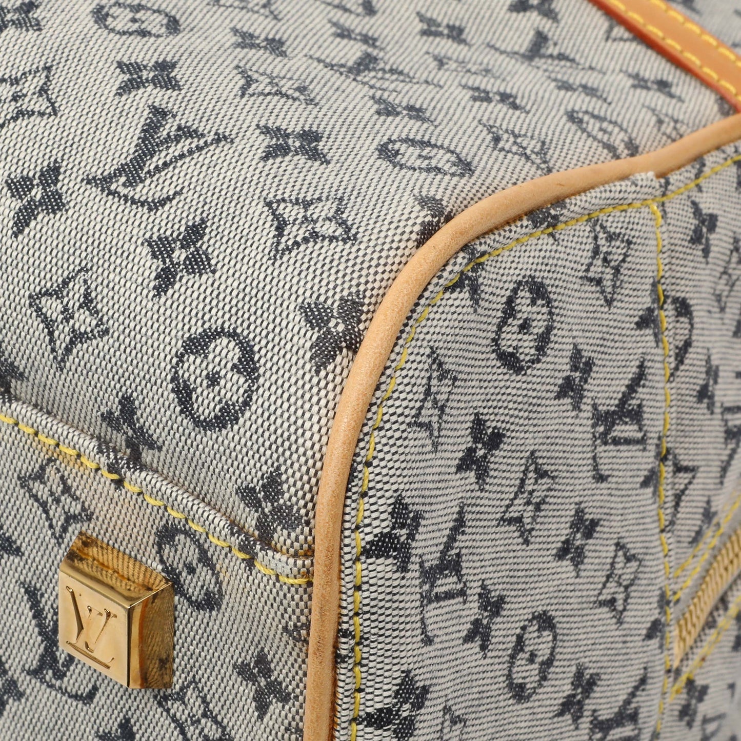 Exclusive Louis Vuitton Blue Mini Monogram Marie — Detail View
