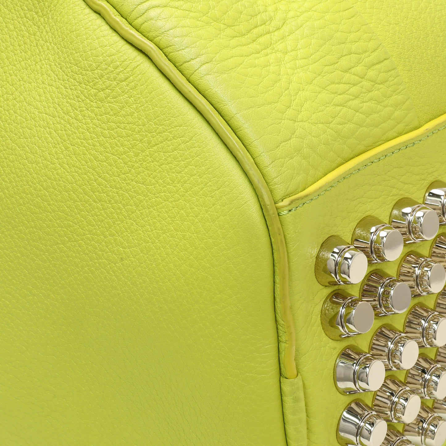 Exclusive Alexander Wang Lime Green Pebbled Lambskin Rocco — Top View