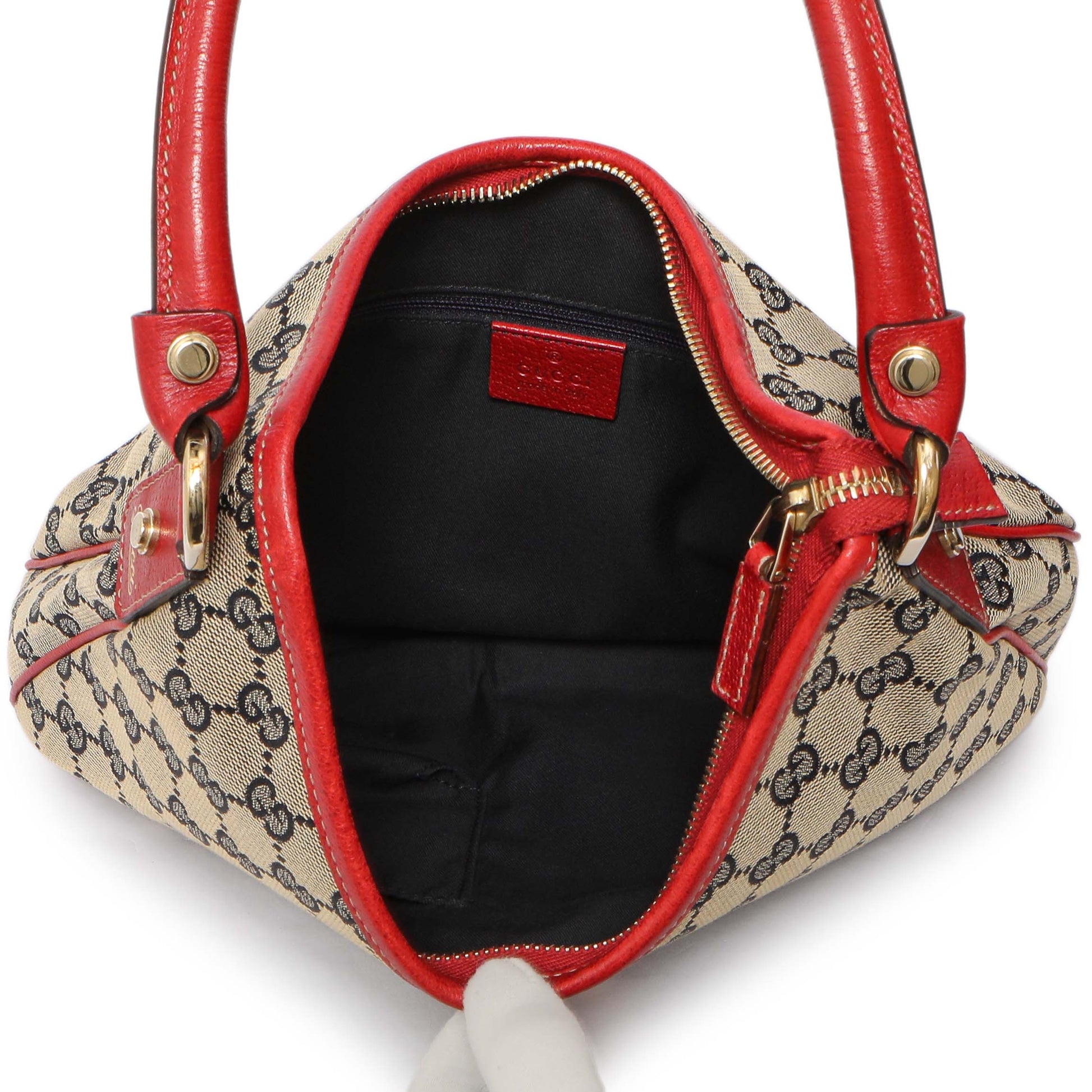 Exclusive Gucci Monogram Medium Abbey D Ring Hobo — Top View