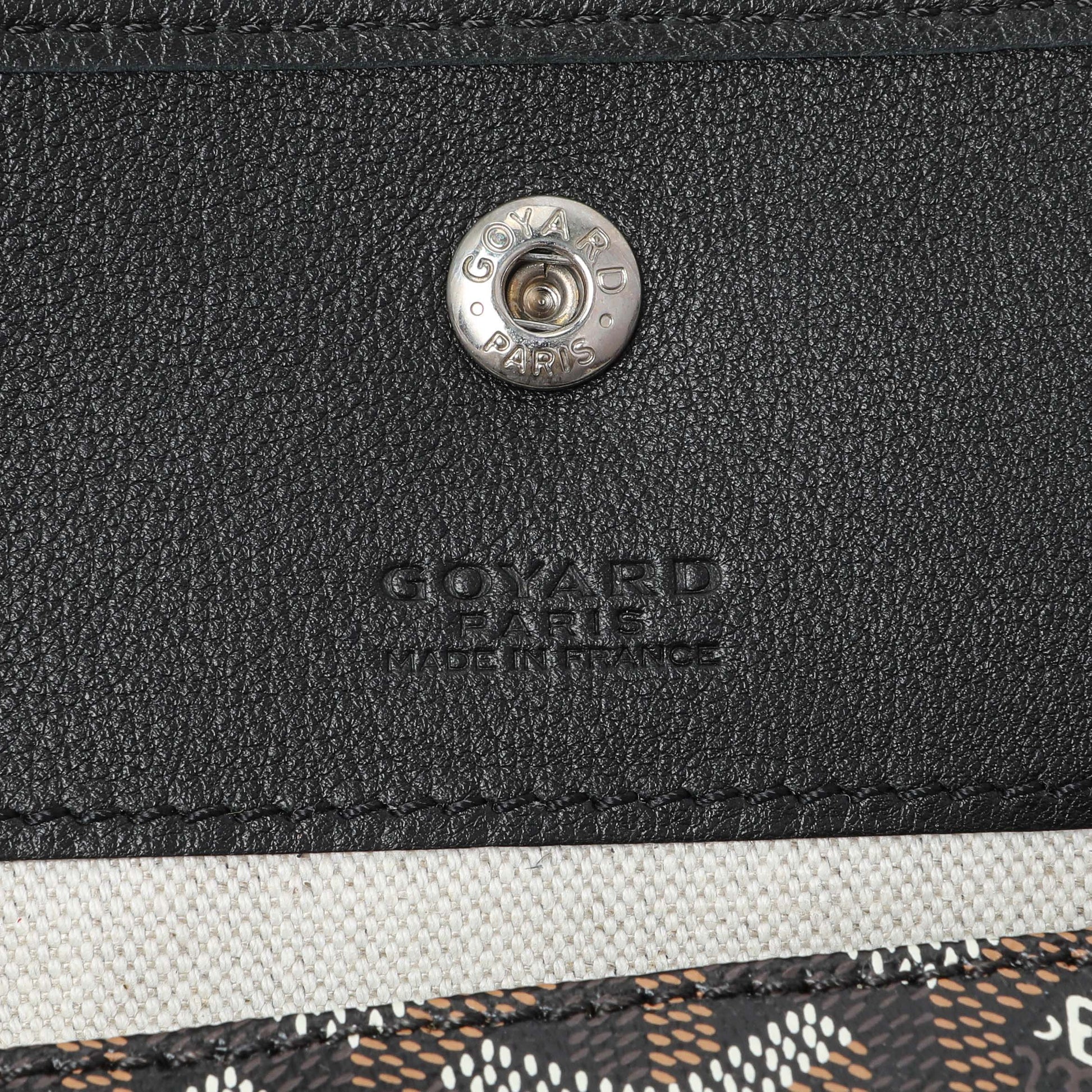 Exclusive Goyard Black Saint Louis Tote PM — Detail View