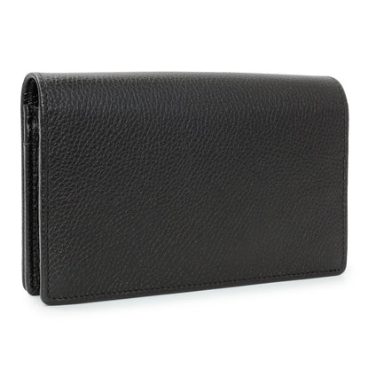 Exclusive Gucci Black Pebbled Calfskin Soho Wallet on Chain — Side View