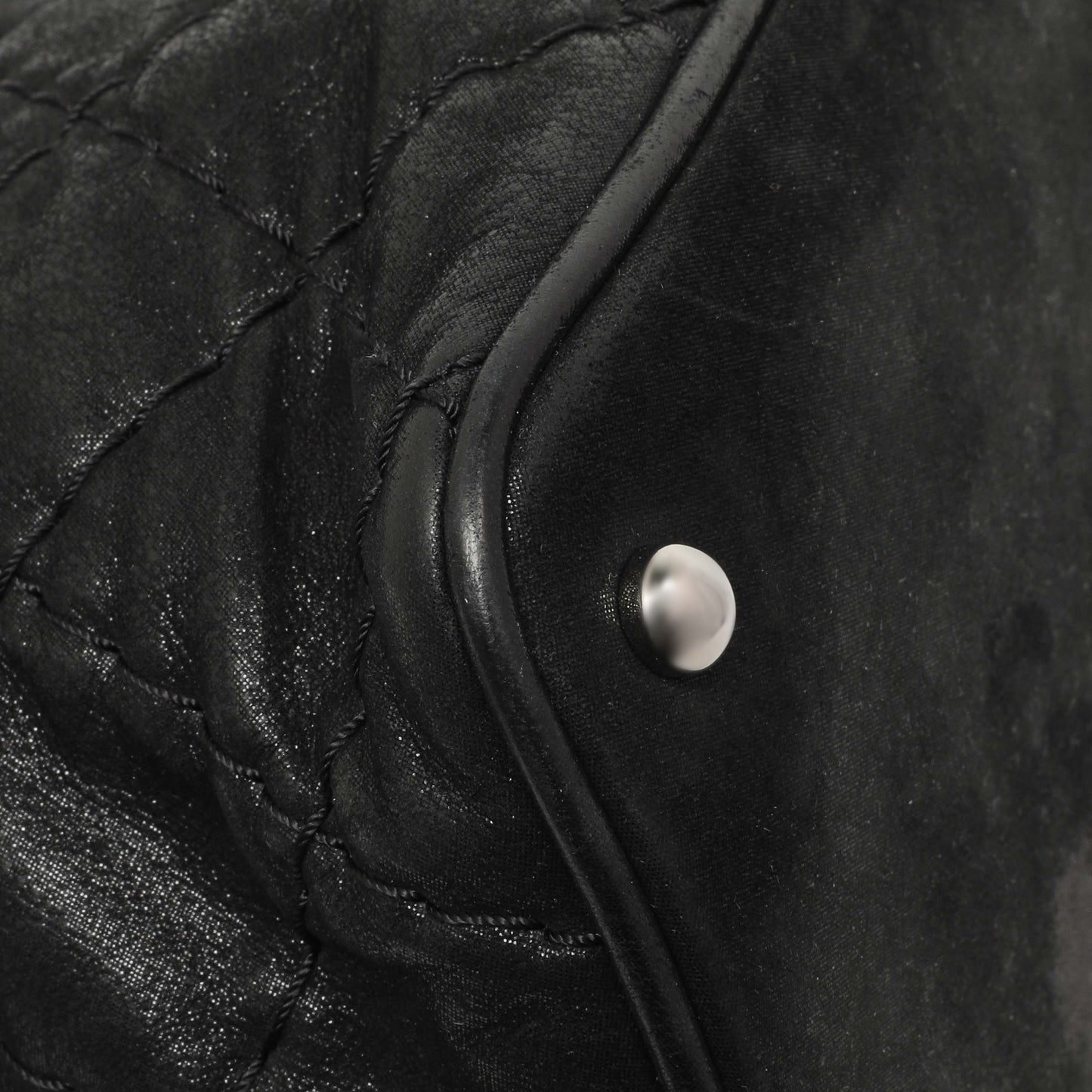 Exclusive Chanel Black Iridescent Quilted Calfskin Sea Hit Tote — Top View