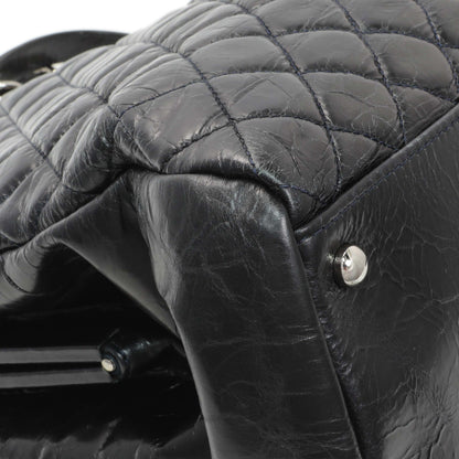 Exclusive Chanel Glazed Calfskin Quilted Large Mademoiselle Bowling Bag — Top View