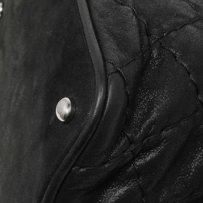 Exclusive Chanel Black Iridescent Quilted Calfskin Sea Hit Tote — Detail View