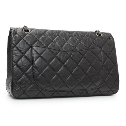 Exclusive Chanel Black Quilted Aged Calfskin 2.55 Reissue 227 Flap — Side View