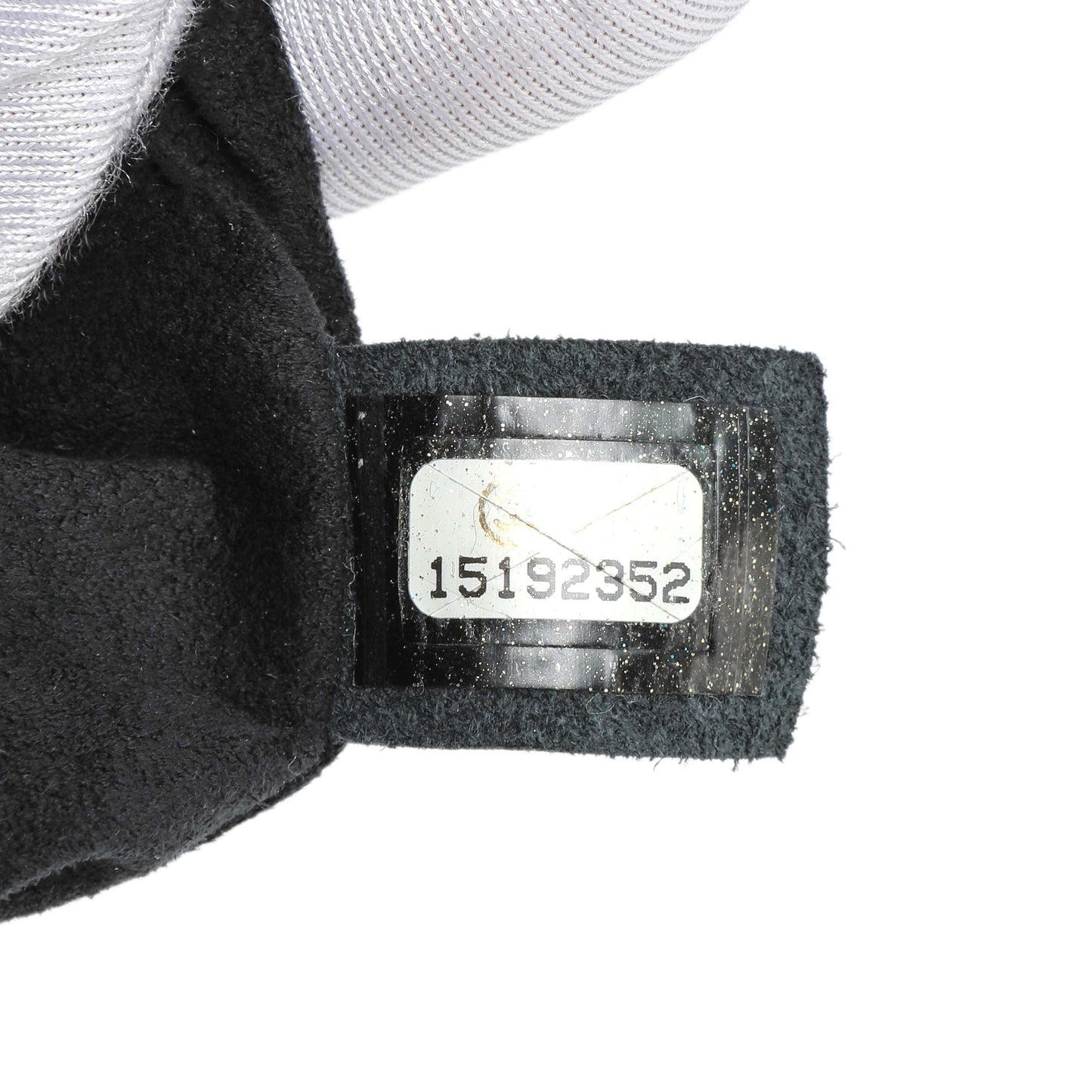 Exclusive Chanel Black Irridescent Calfskin Crystal CC Mini Flap — Lifestyle View