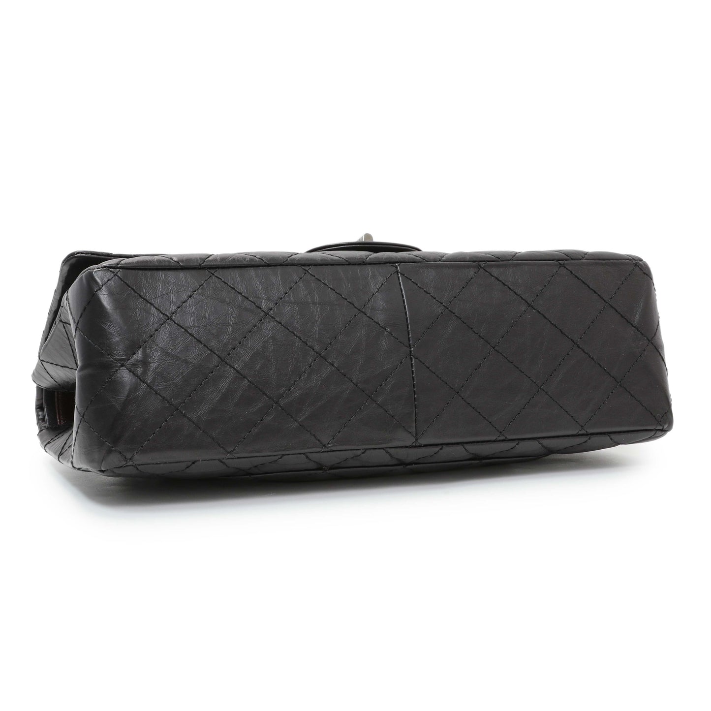 Exclusive Chanel Black Quilted Aged Calfskin 2.55 Reissue 227 Flap — Back View