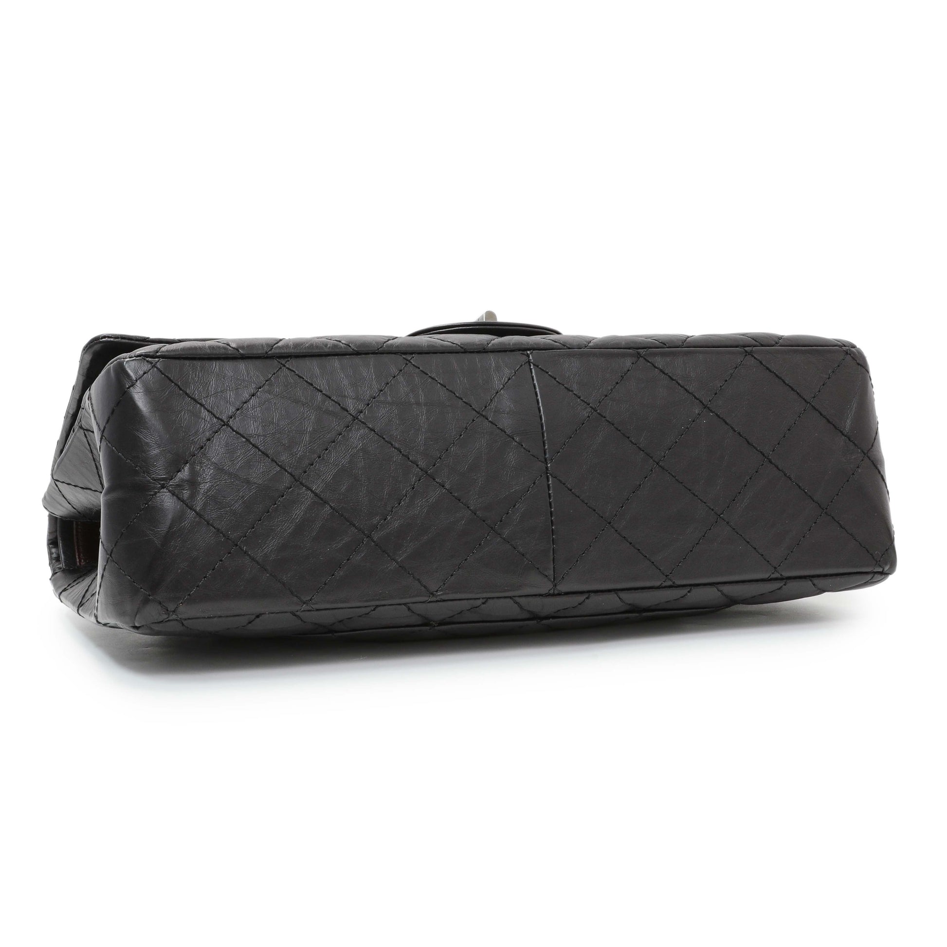 Exclusive Chanel Black Quilted Aged Calfskin 2.55 Reissue 227 Flap — Back View