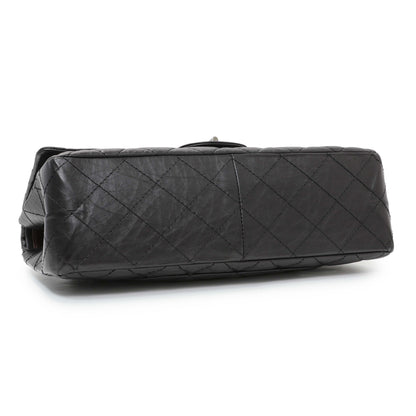 Exclusive Chanel Black Quilted Aged Calfskin 2.55 Reissue 227 Flap — Back View