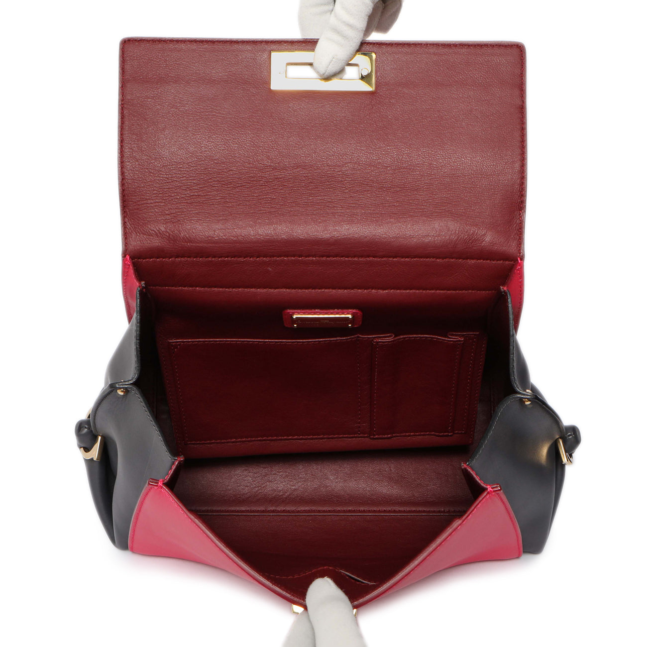 Exclusive Salvatore Ferragamo Multicolor Calfskin Sofia Shoulder Bag — Alternate View 8