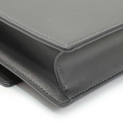 Exclusive Saint Laurent Grey Calfskin Medium Monogram Sunset — Lifestyle View