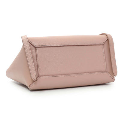 Exclusive Celine Pink Grained Calfskin Micro Belt Bag — Back View