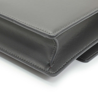 Exclusive Saint Laurent Grey Calfskin Medium Monogram Sunset — Alternate View 7