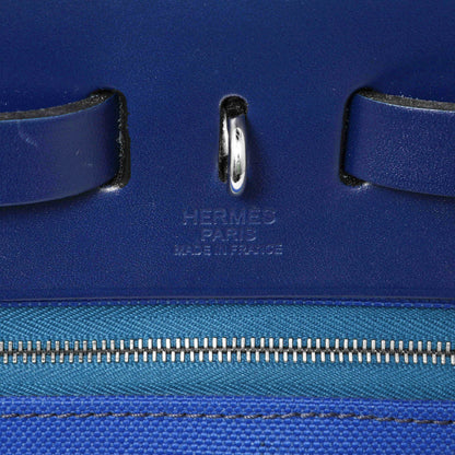 Exclusive Hermes Bleu Bill Toile Herbag Zip Retourne 31 — Alternate View 7