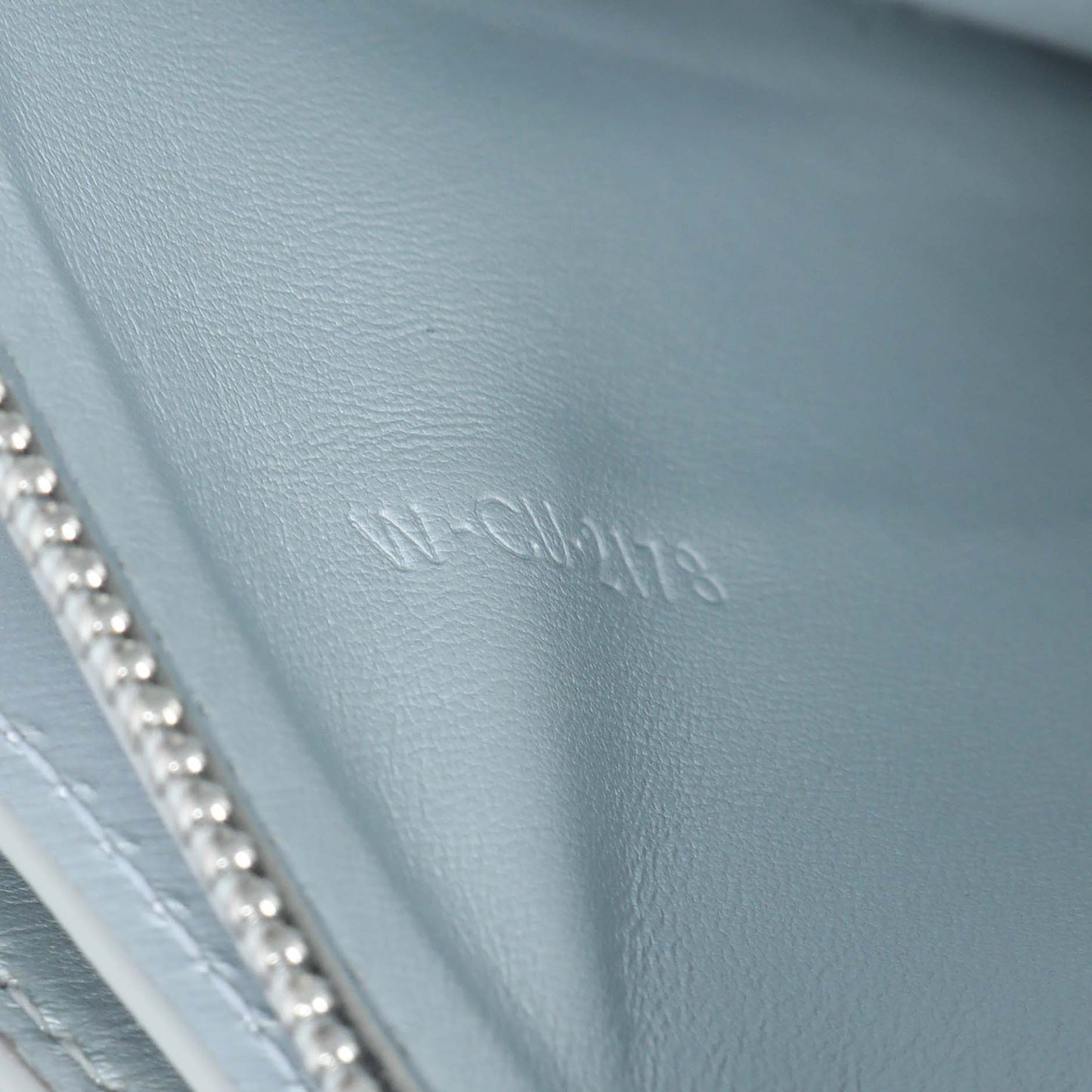 Exclusive Celine Pale Blue Box Calfskin Medium Classic Flap — Alternate View 7
