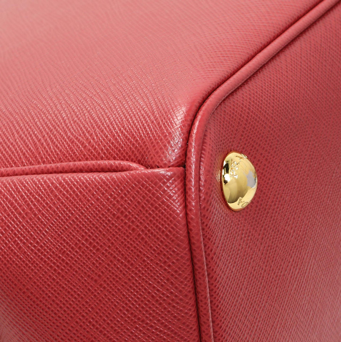 Exclusive Prada Red Saffiano Lux Parabole Tote — Lifestyle View