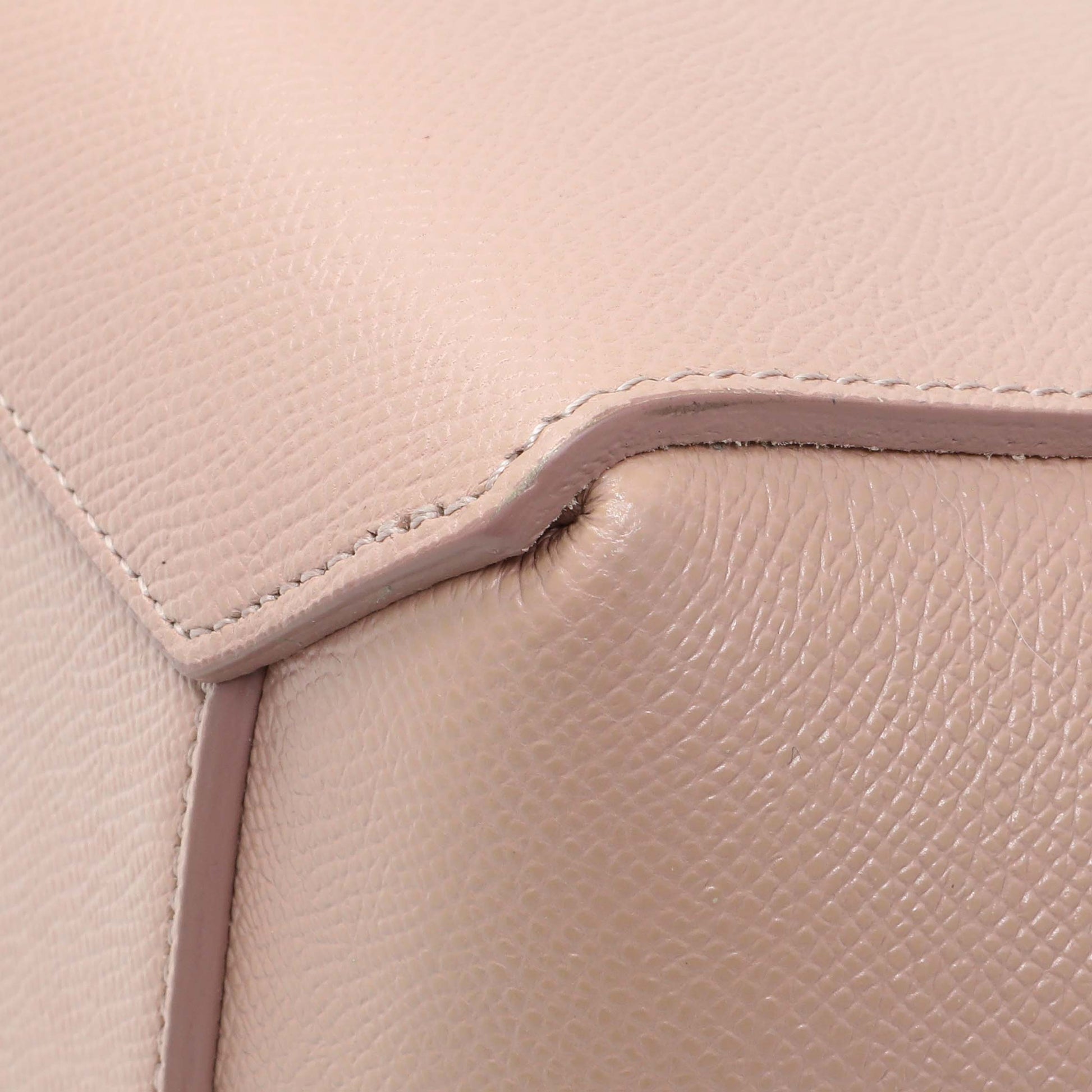 Exclusive Celine Pink Grained Calfskin Micro Belt Bag — Alternate View 7