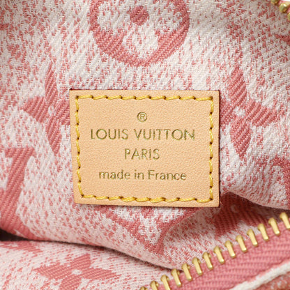 Exclusive Louis Vuitton Pink Monogram Denim Nano Speedy — Detail View