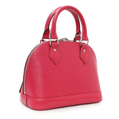 Exclusive Louis Vuitton Rose Pondicherry Epi Jacquard Alma BB — Side View