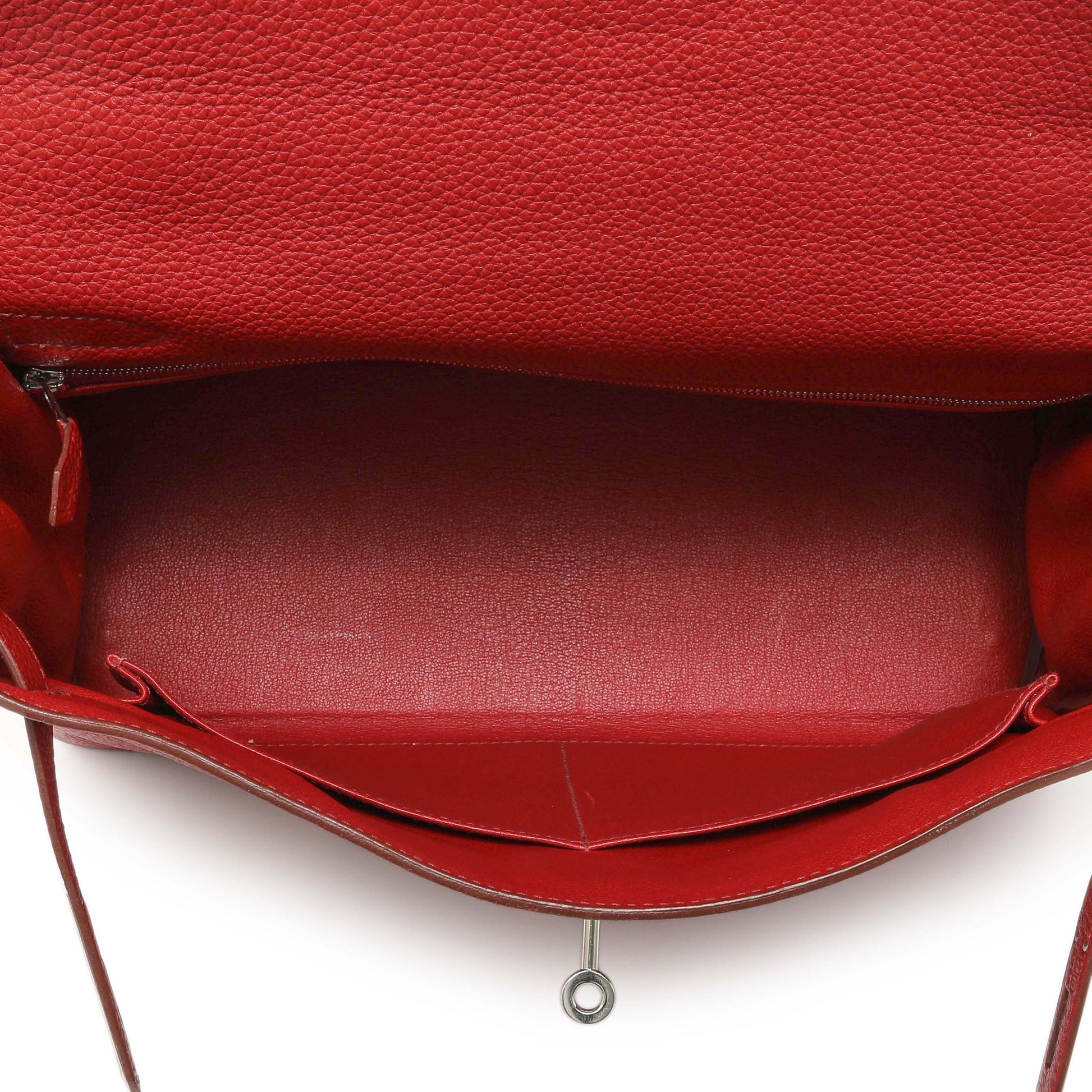 Exclusive Hermes Rouge Garance Togo Kelly Retourne 32 — Alternate View 8
