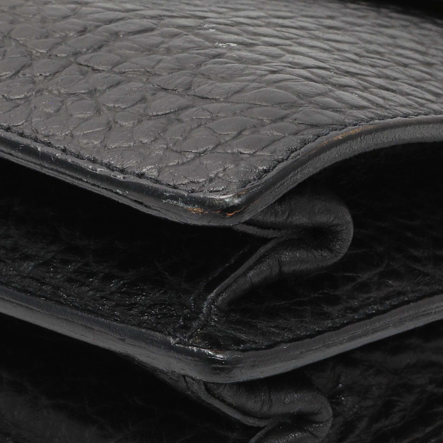 Exclusive Prada Black Calfskin Berlino Sound Semitracolla Bag — Detail View