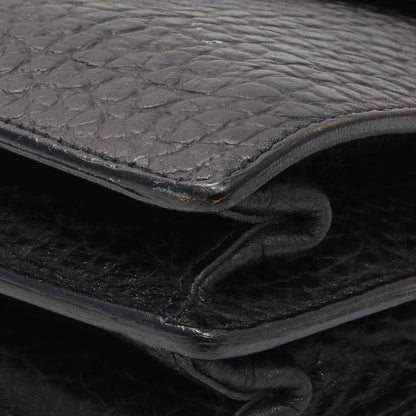 Exclusive Prada Black Calfskin Berlino Sound Semitracolla Bag — Detail View