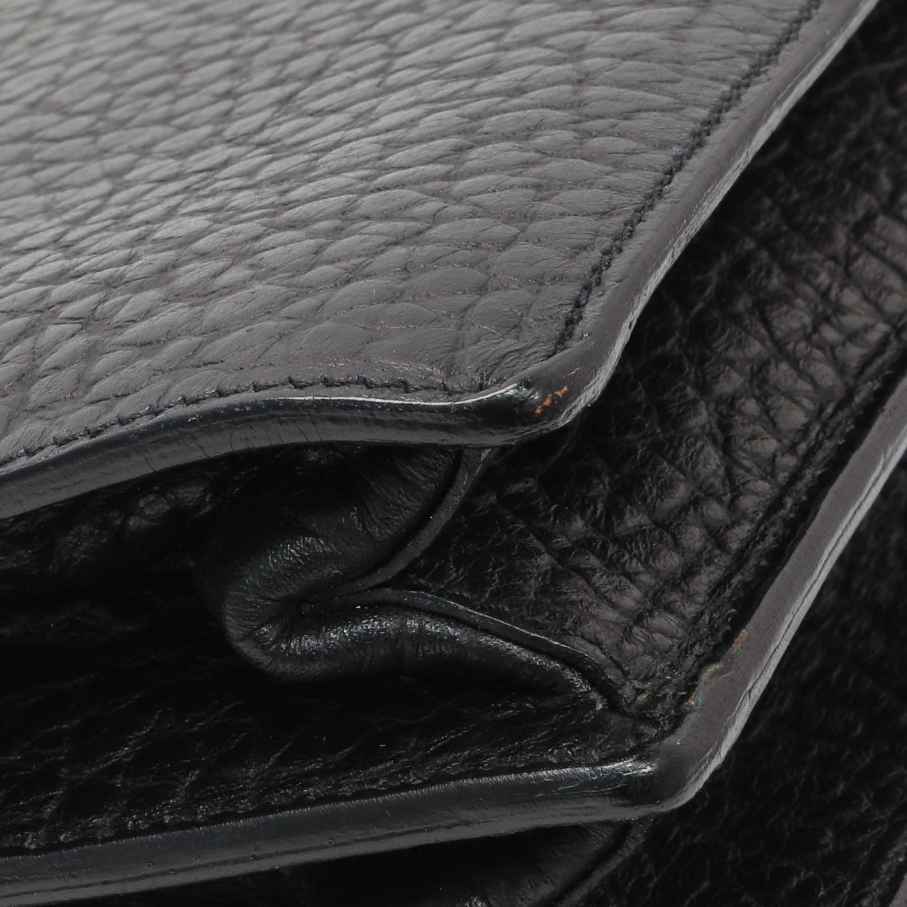 Exclusive Prada Black Calfskin Berlino Sound Semitracolla Bag — Lifestyle View