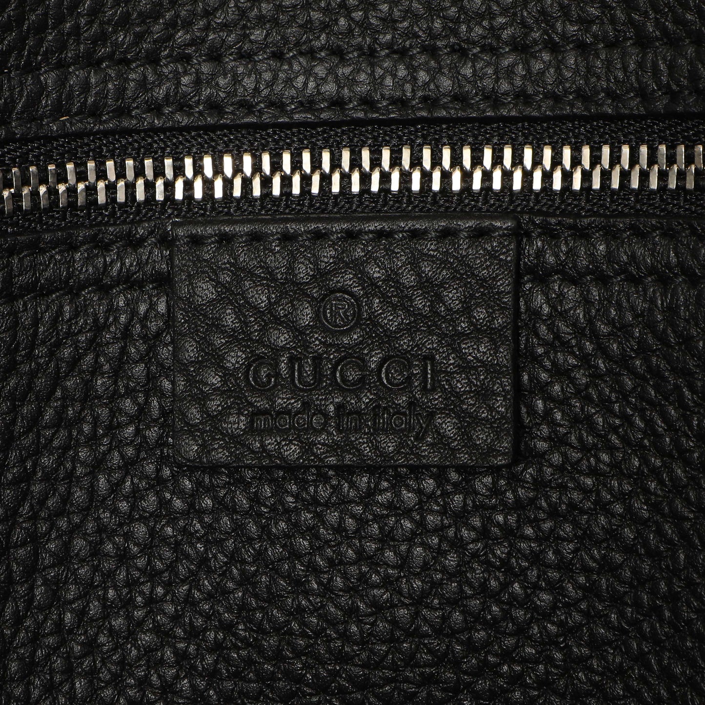 Exclusive Gucci Black Soft Calfskin Medium Jackie Top Handle Bag — Detail View
