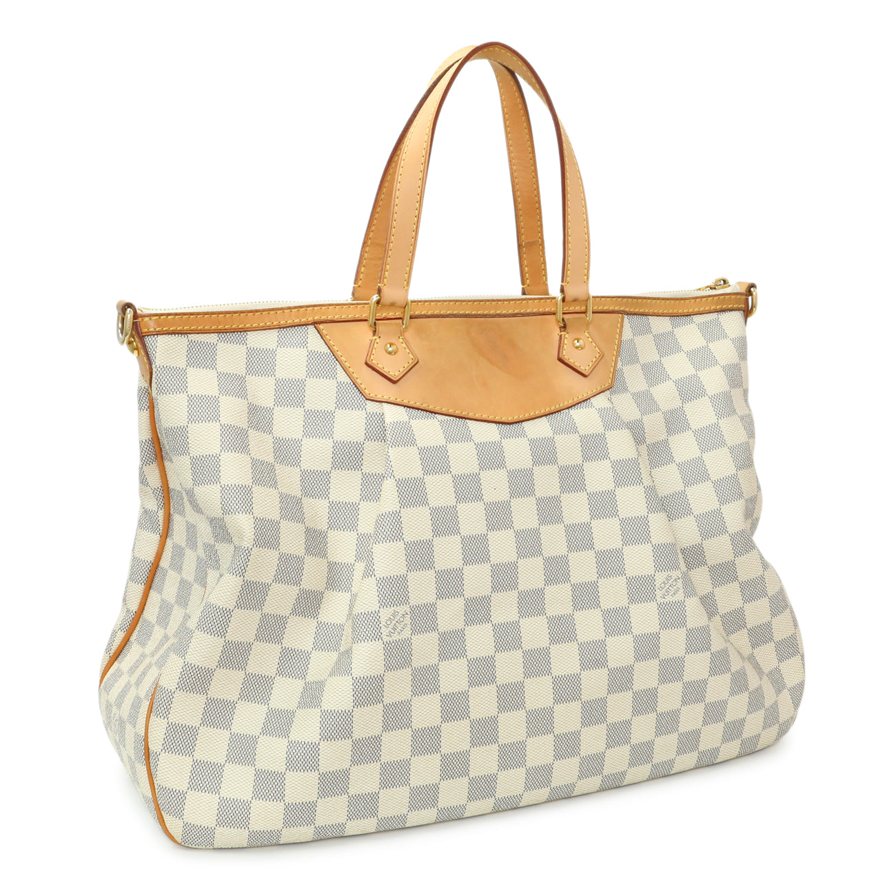 Exclusive Louis Vuitton Damier Azur Siracusa GM — Side View