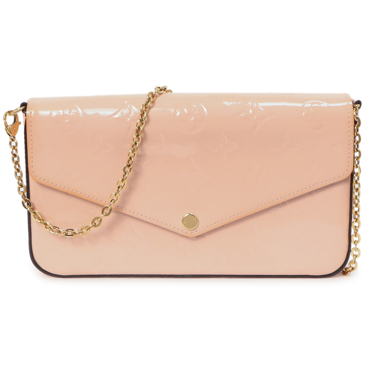 Exclusive Louis Vuitton Rose Ballerine Vernis Pochette  Felicie — Side View